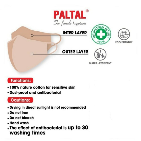 COPY - Set of 5 Paltal black mask (Antibacterial) - Picture 7 of 7